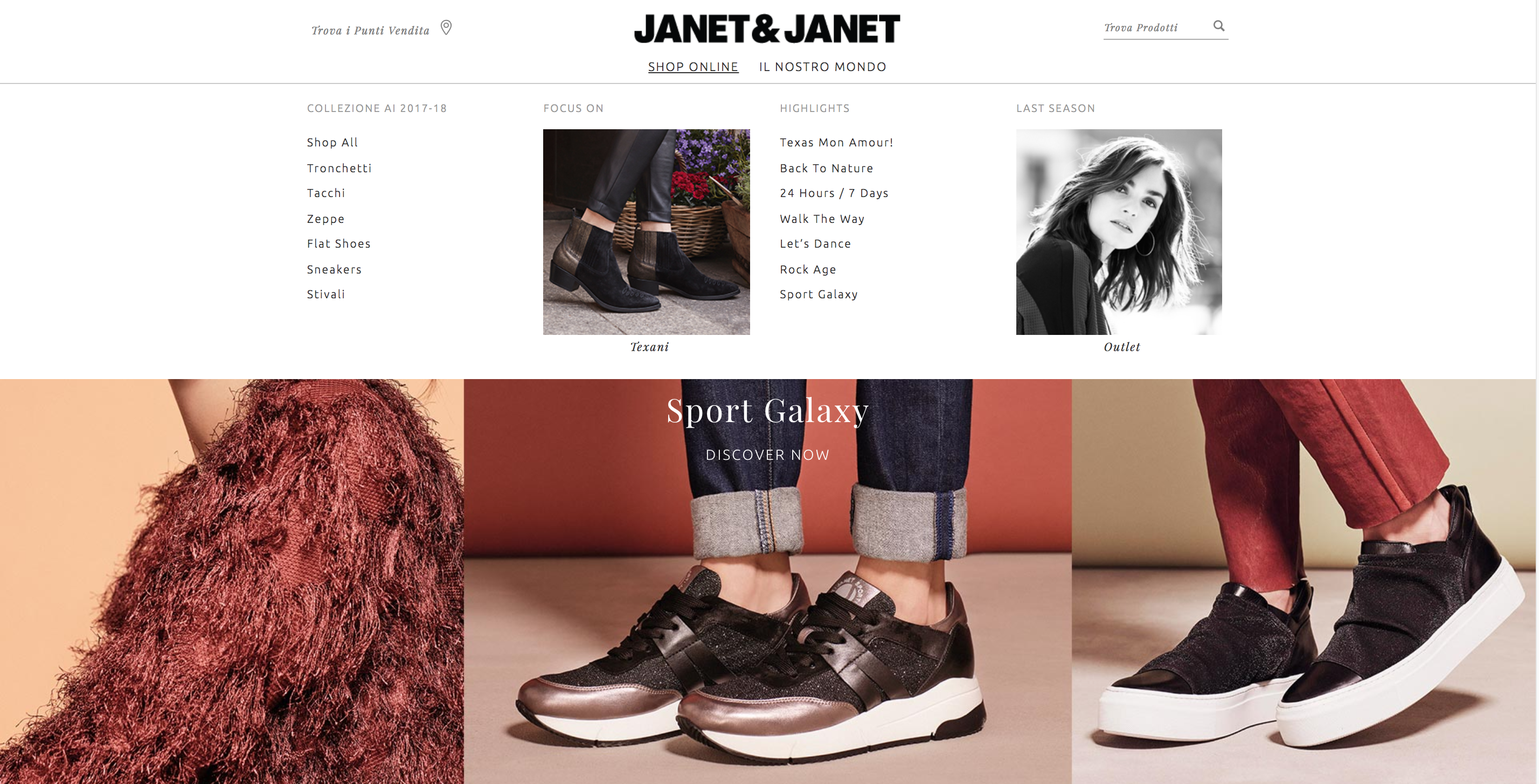 Janet & Janet menu